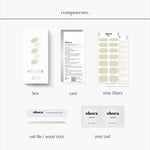 Ohora (N Better Painted Nail) 30pcs 16 Basic 14 Point Nail Art Pattern Sticker Set Semicure Nail