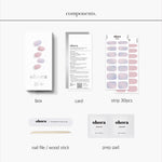 Ohora (N Pink Is Dora Vence Nail) 30pcs 16 Basic 14 Point Nail Art Pattern Sticker Set Semicure Nail