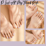 Ohora (P Look At My Thumb Pedi) 32pcs 22 Basic 10 Point Nail Art Pattern Sticker Nail Gel Set Pedicure