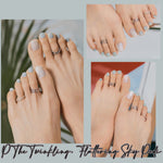 Ohora (P The Twinkling, Flattering Sky Pedi) 32pcs 22 Basic 10 Point Nail Art Pattern Sticker Nail Gel Set Pedicure