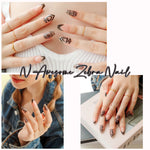 Muzmak (N Awesome Zebra Nail) 36pcs Nail Art Pattern Sticker Set Semicure Nail