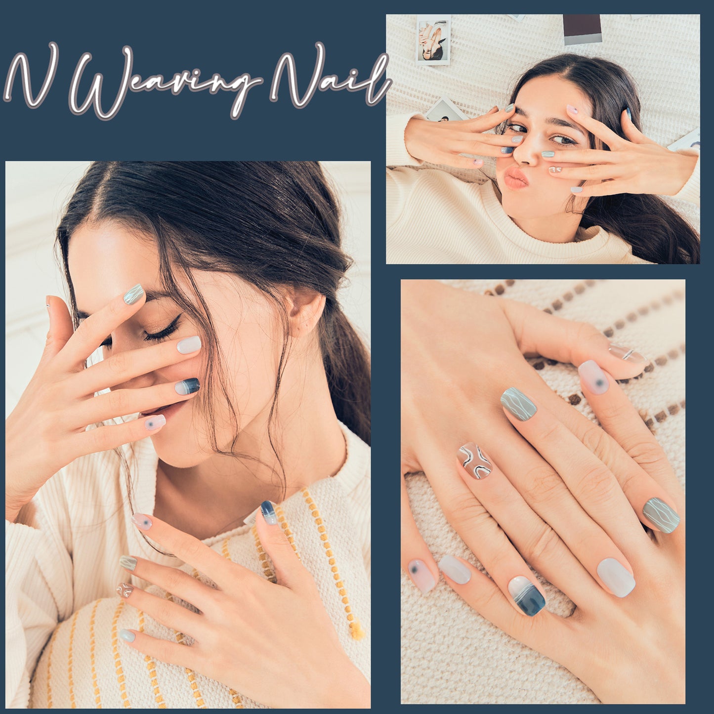 Ohora (N Weaving Nail) 30pcs 16 Basic 14 Point Nail Art Pattern