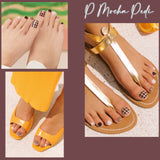 Ohora (P Mocha Pedi) 32pcs 22 Basic 10 Point Nail Art Pattern Sticker Nail Gel Set Pedicure