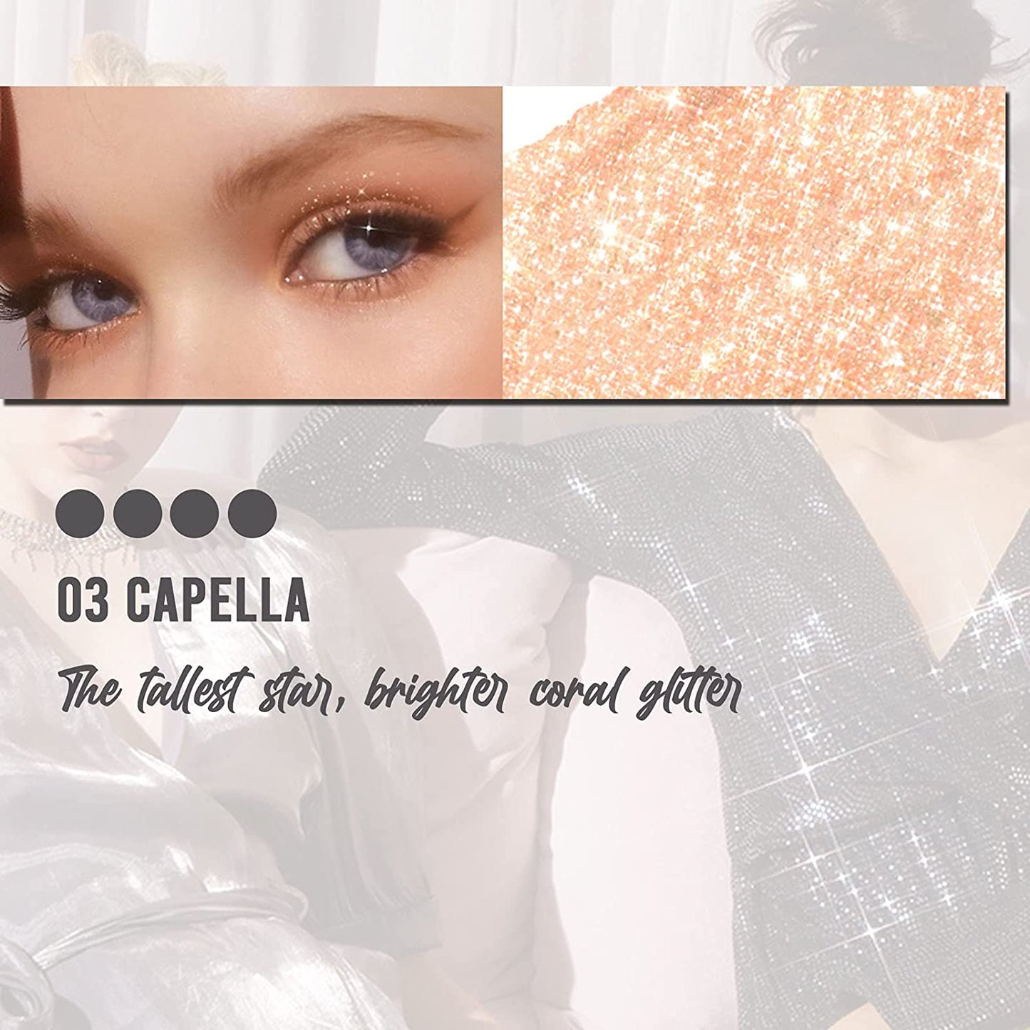 FORENCOS Metal Glitzy Glitter 5 Stunning Shades