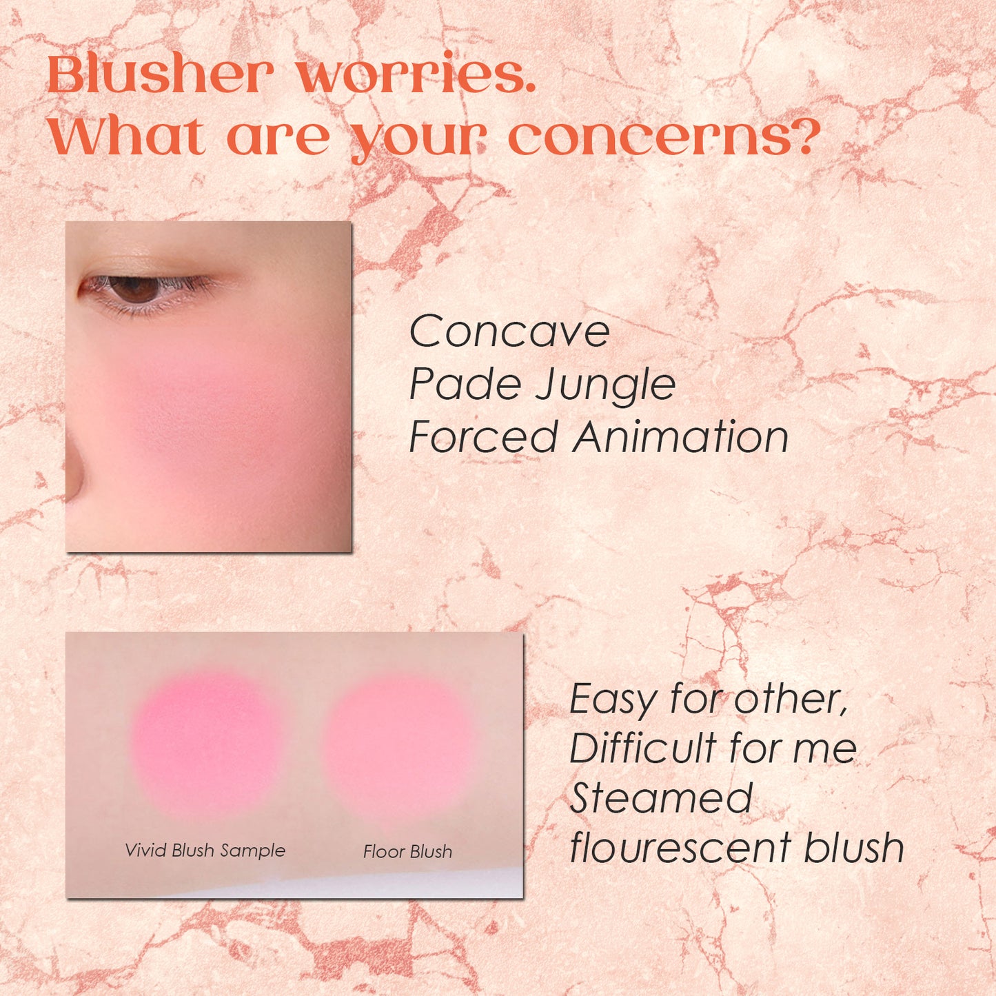 Forencos Floor Blusher Pastel Color Powder Cheek Blush 2 Types