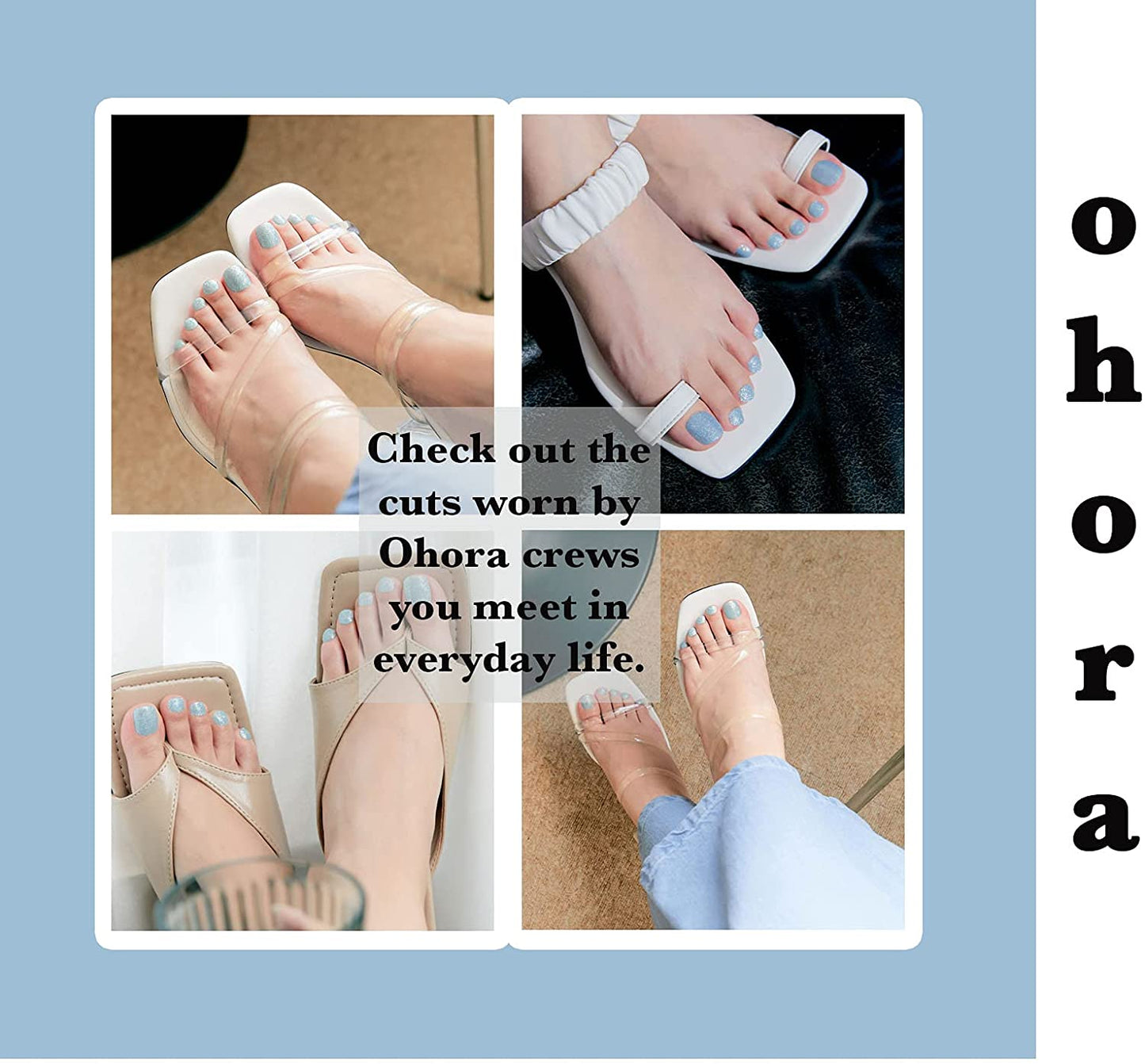 Ohora (P Soda Blue Pedi) Nail Gel Set
