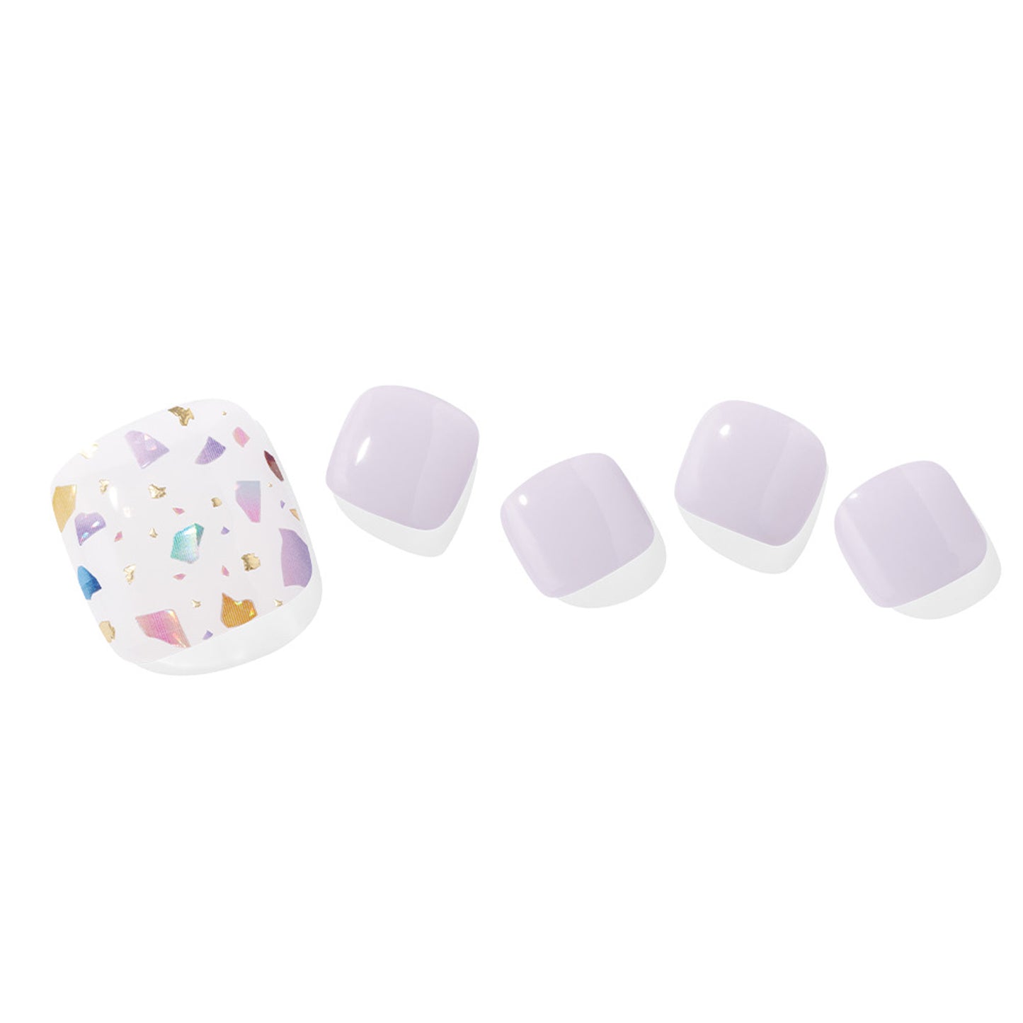 Ohora (P Look At My Thumb Pedi) 32pcs 22 Basic 10 Point Nail Art Pattern Sticker Nail Gel Set Pedicure