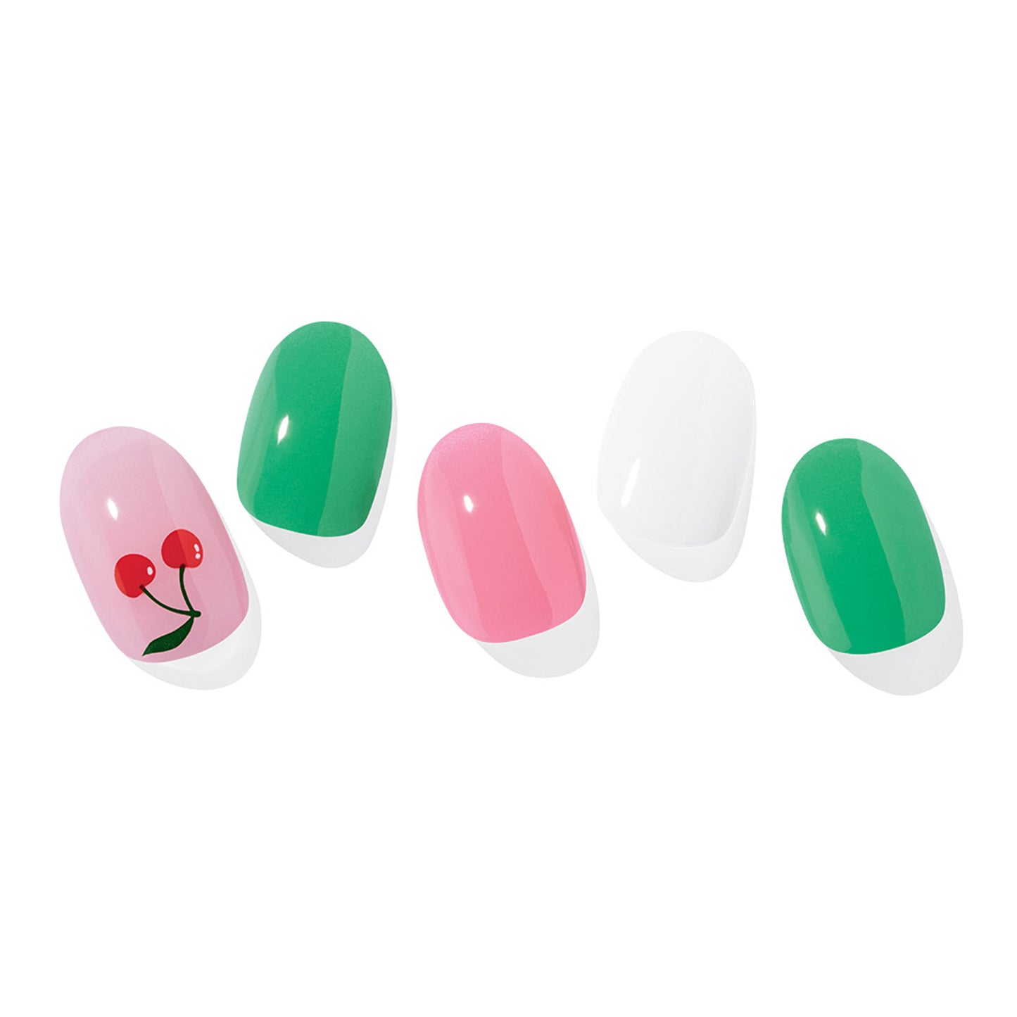 Ohora (N Cherrys  Nail) 30pcs 16 Basic 14 Point Nail Art Pattern Sticker Set Semicure Nail