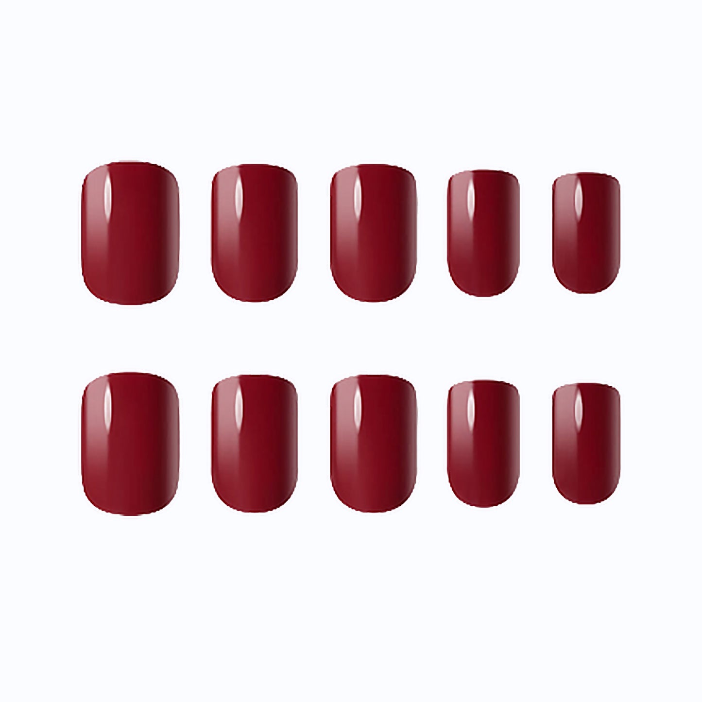 Muzmak (N Best Red Nail (Regular Square)) 36pcs Nail Art Pattern Sticker Set Semicure Nail