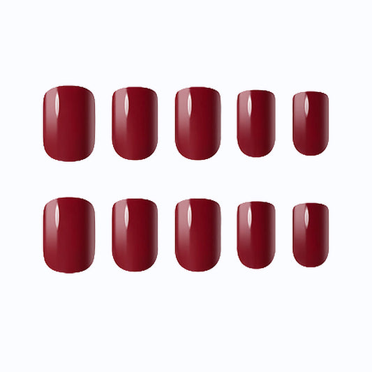 Muzmak (N Best Red Nail (Regular Square)) 36pcs Nail Art Pattern Sticker Set Semicure Nail