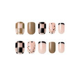Muzmak (N Egg Milk Tea Nail) 36pcs Nail Art Pattern Sticker Set Semicure Nail
