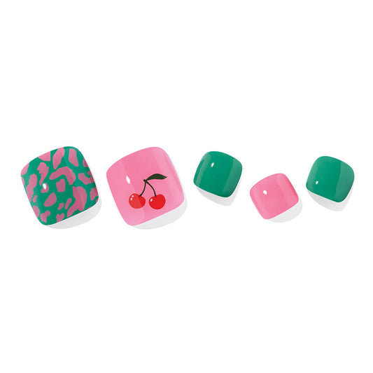 Ohora (P Ping Cherrys Pedi) 32pcs 22 Basic 10 Point Nail Art Pattern Sticker Nail Gel Set Pedicure