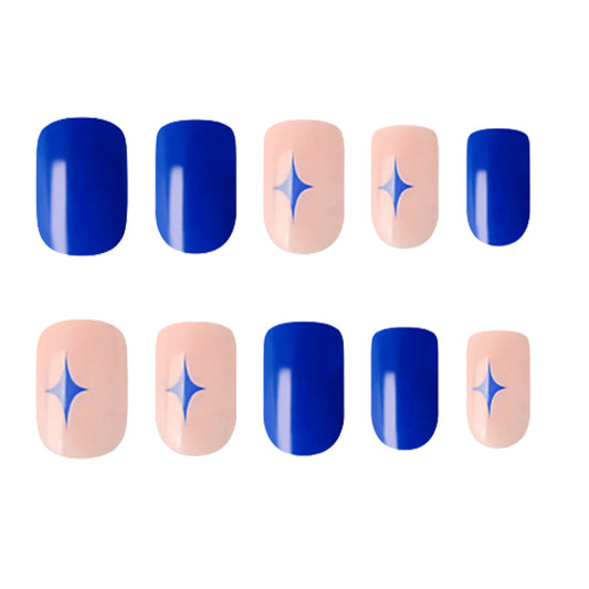 Muzmak ((Regular Square) N Twinkle Twinkle Nail) 36pcs Nail Art Pattern Sticker Set Semicure Nail