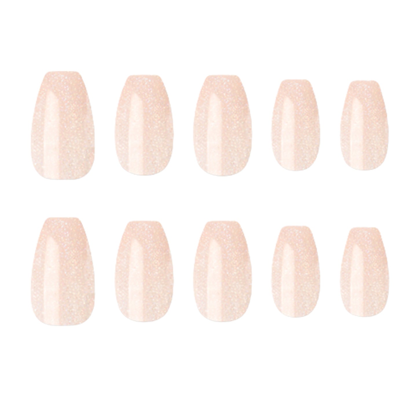 Muzmak ((Coffin) N Peach Glitter Nail) 36pcs Nail Art Pattern Sticker Set Semicure Nail