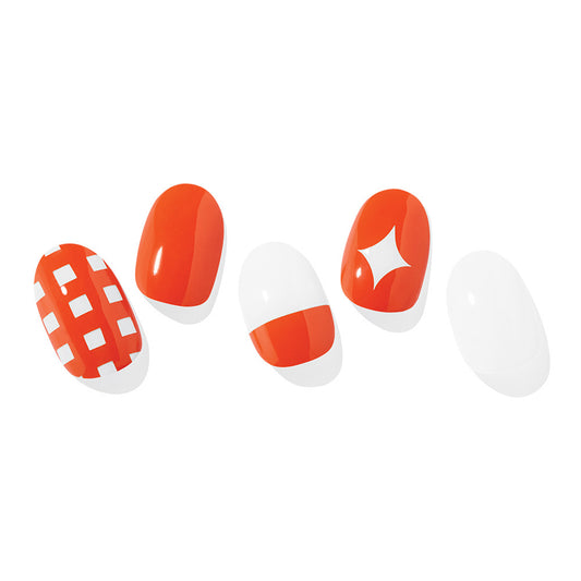 Ohora (N Tangerine  Nail) 30pcs 16 Basic 14 Point Nail Art Pattern Sticker Set Semicure Nail