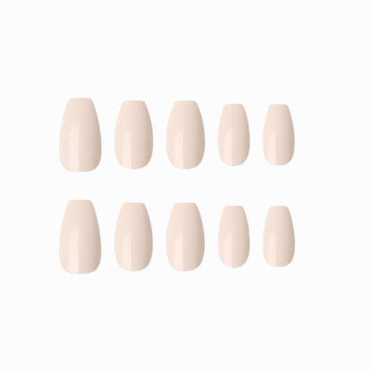 Muzmak (N Nude Beige Nail) 36pcs Nail Art Pattern Sticker Set Semicure Nail